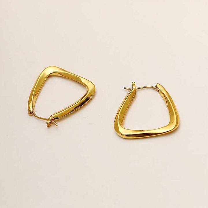 Aarya Triangle Hoops Earrings