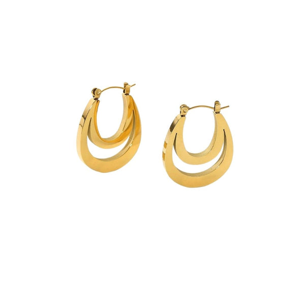 Marisol Double Oval Hoop Earrings