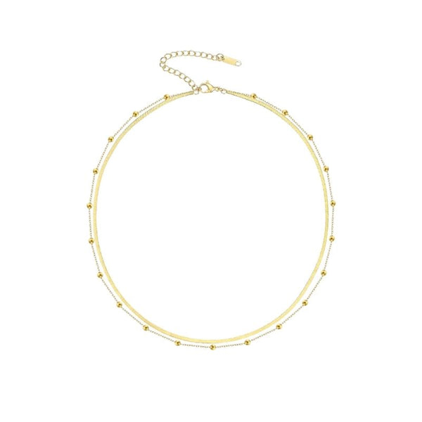 Sade - Dainty Layered Beaded Necklace